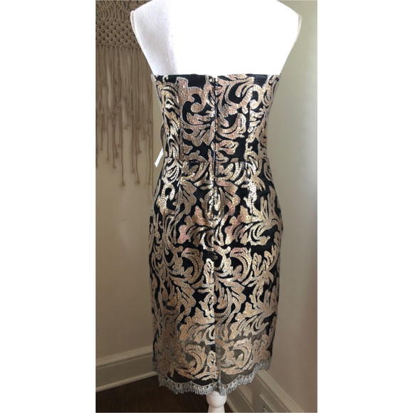 NWT Lord & Taylor Decode Black Lace Sequins - Picture 2 of 5